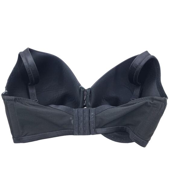 Cacique Black Lightly Lined Balconette Full Coverage Underwire Bra Size 40G - Picture 3 of 7